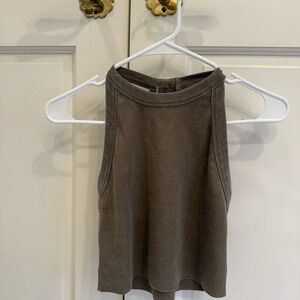 Sleeveless Ribbed free people Knit Top - Brown